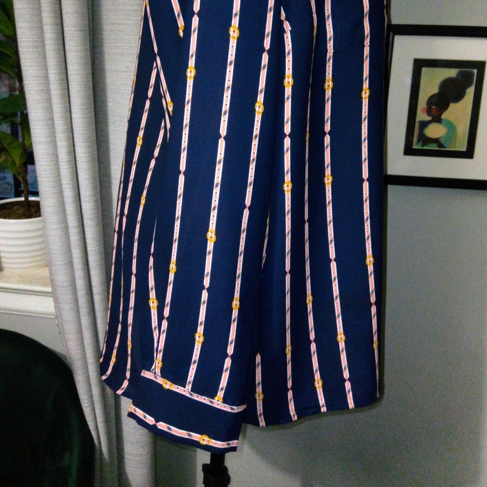 Natuical Striped Collared Blouse by Charter Club Sz Large NWT - Picture 13 of 15
